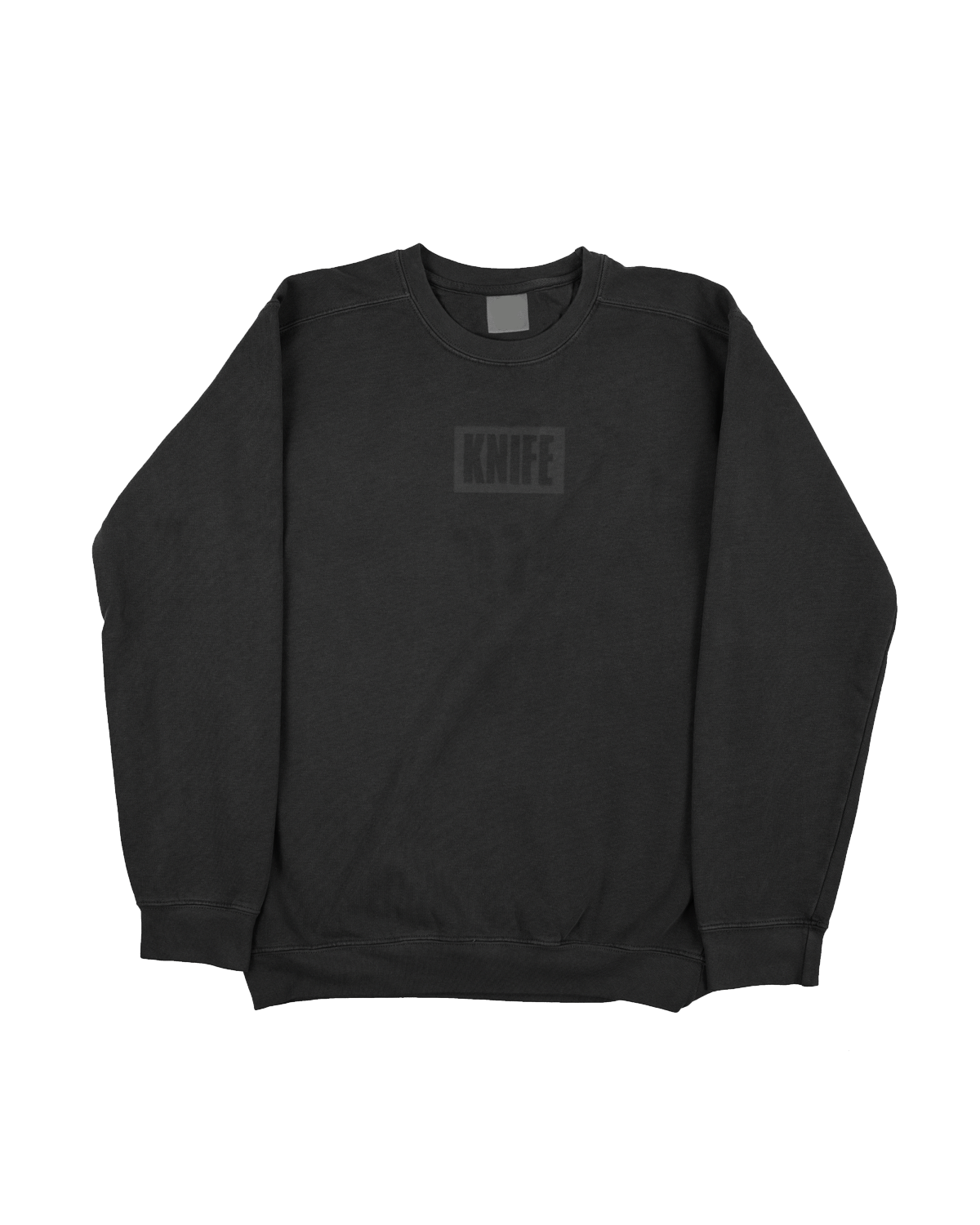 Compact Logo Crewneck - Black/Black (Copy)
