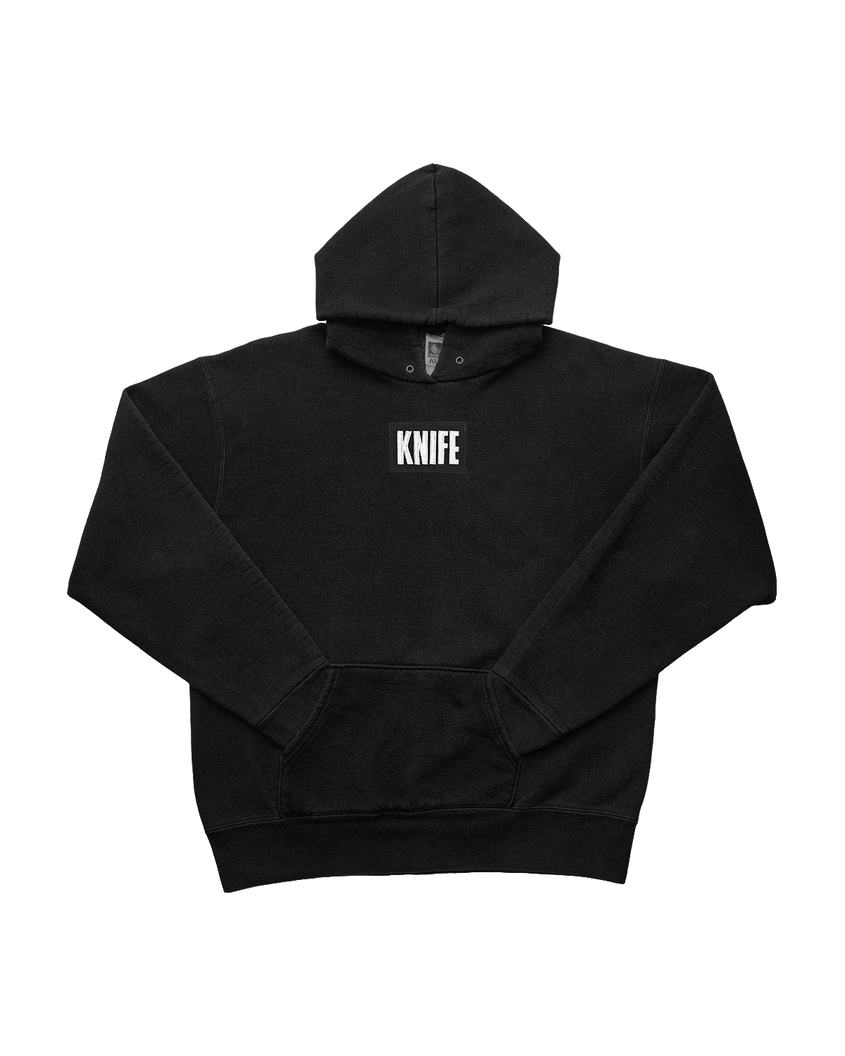 Appliqué Logo Heavyweight Hoodie Black