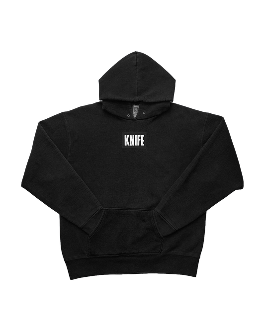 Appliqué Logo Heavyweight Hoodie Black